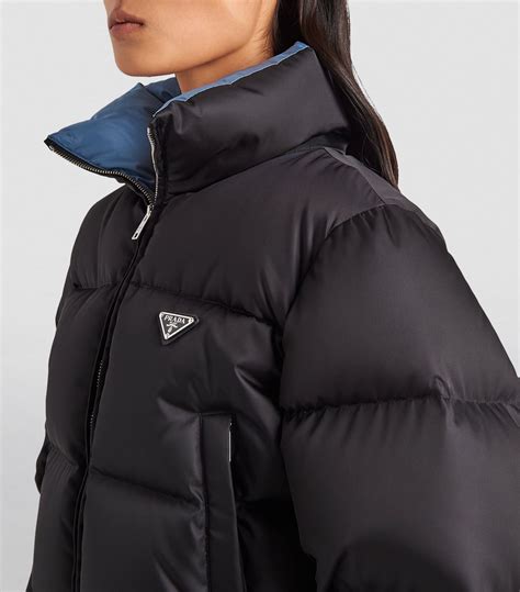 womens prada puffer coat|prada puffer jacket cropped.